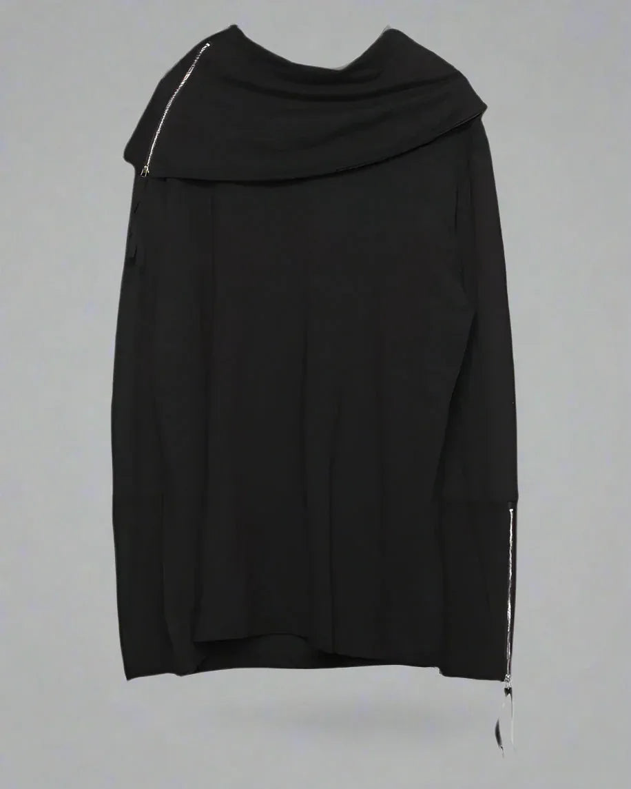 Cozy High Collar Hoodie -  soft fabric hoodie - Cozy High Collar Hoodie for Every Occasion