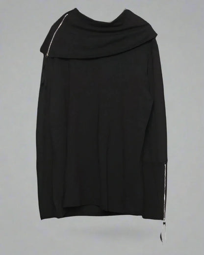 Cozy High Collar Hoodie -  soft fabric hoodie - Cozy High Collar Hoodie for Every Occasion