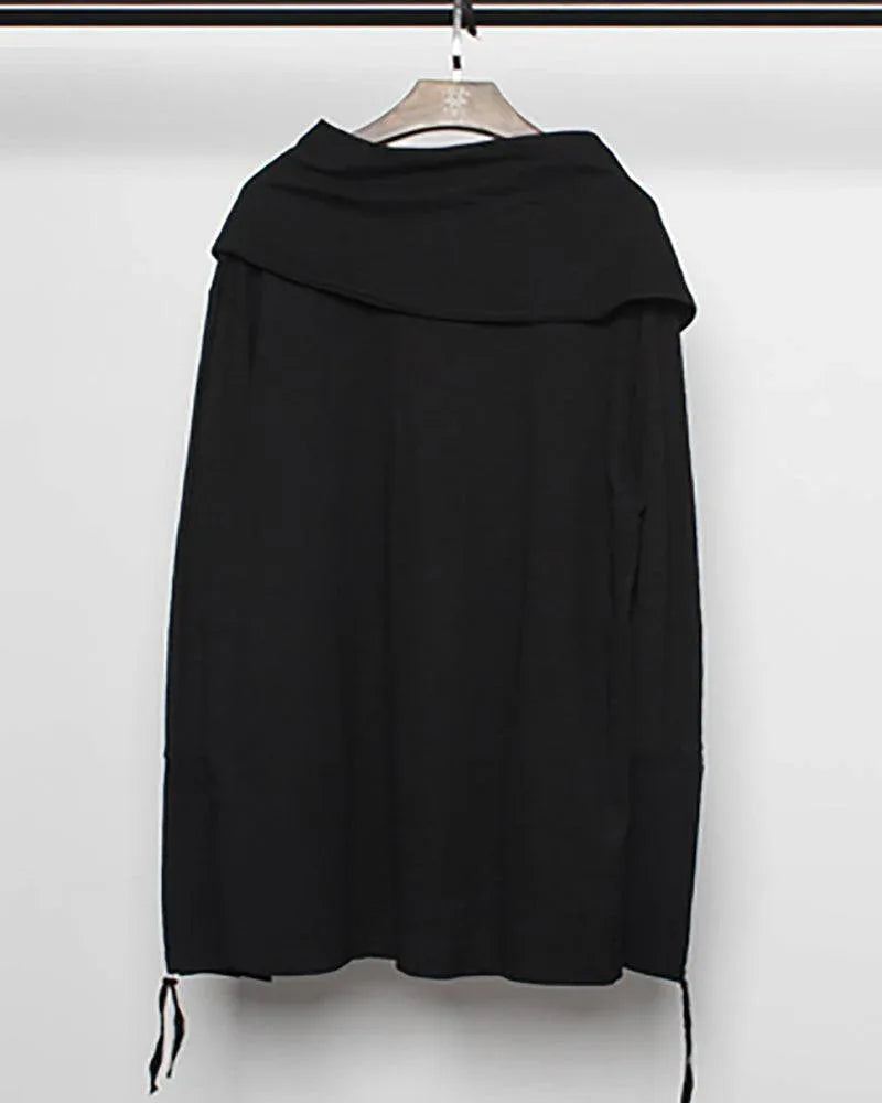 Cozy High Collar Hoodie - stylish sweatshirt - Cozy High Collar Hoodie for Every Occasion
