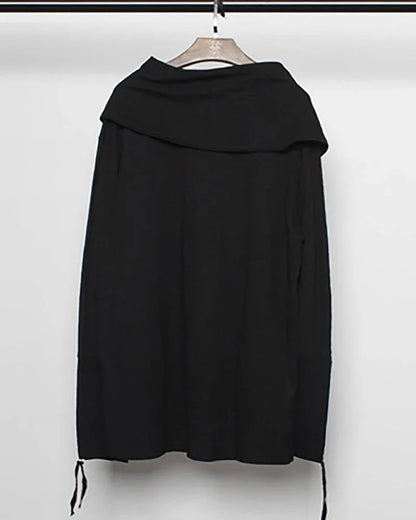 Cozy High Collar Hoodie - stylish sweatshirt - Cozy High Collar Hoodie for Every Occasion