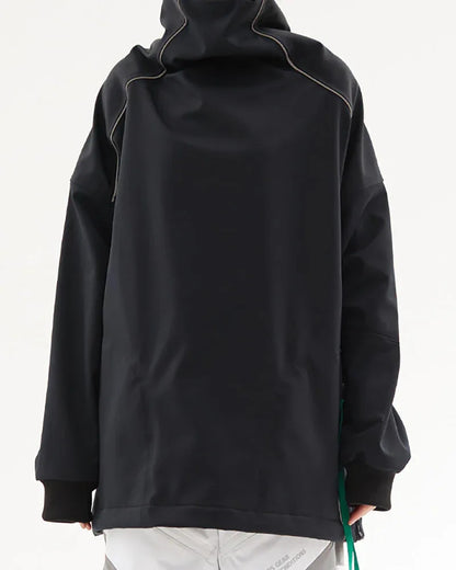 Cozy High-Neck Ski Hoodie -  insulated hoodie - Cozy Waterproof Ski Hoodie for Winter Adventures