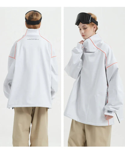 Cozy High-Neck Ski Hoodie -  waterproof sweatshirt - Cozy Waterproof Ski Hoodie for Winter Adventures