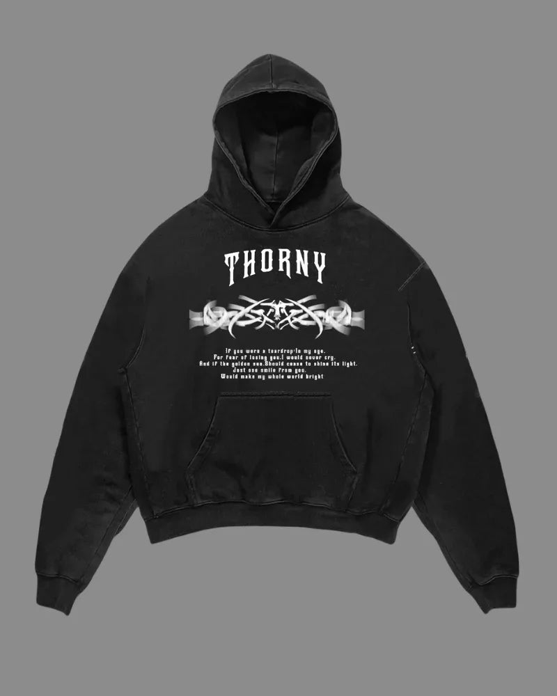 Cozy Rocker Hoodie Bliss -  black - Cozy Rocker Hoodie for Streetwear Style