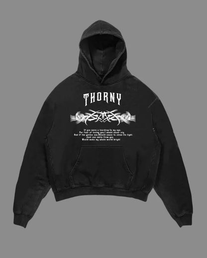 Cozy Rocker Hoodie Bliss -  black - Cozy Rocker Hoodie for Streetwear Style