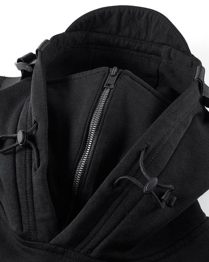 Cozy Tactical Mask Hoodie -  cozy hoodie - Comfy Tactical Mask Hoodie for Urban Adventures