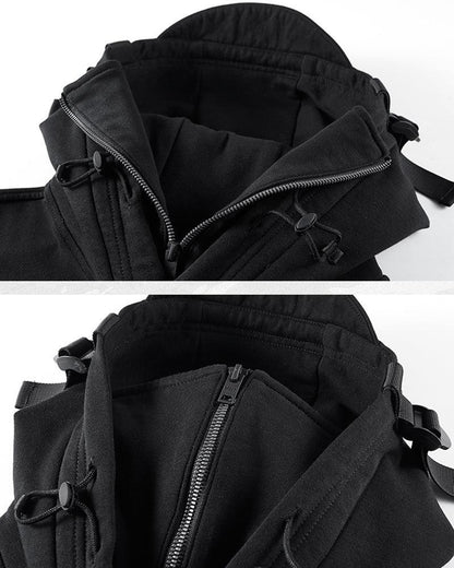 Cozy Tactical Mask Hoodie -  mask hoodie - Comfy Tactical Mask Hoodie for Urban Adventures