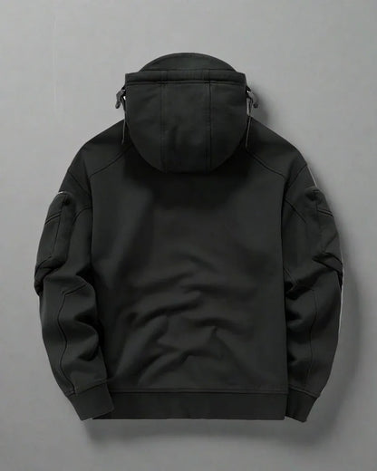 Cozy Tactical Mask Hoodie - urban techwear hoodie - Comfy Tactical Mask Hoodie for Urban Adventures