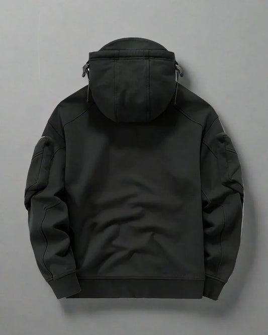 Cozy Tactical Mask Hoodie - urban techwear hoodie - Comfy Tactical Mask Hoodie for Urban Adventures