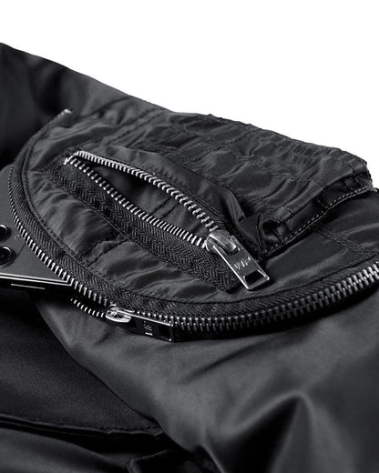 Cozy Winter Bomber Jacket -  techwear - Cozy Winter Bomber Jacket for Urban Adventures