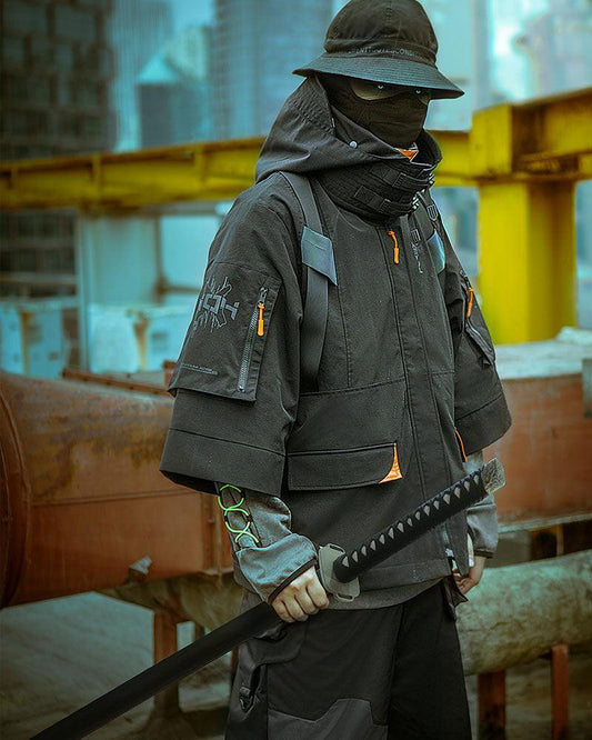 Cyber Samurai Urban Judge Jacket - samurai jacket - Urban Judge Jacket: Cyber Samurai Style