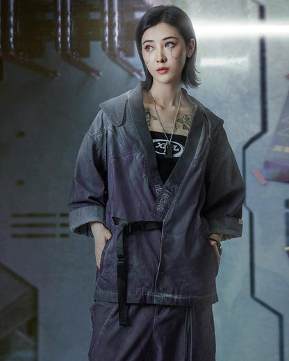Cyber Samurai Yaksha Jacket - comfortable jacket - Cyber Samurai Yaksha Jacket for Modern Style