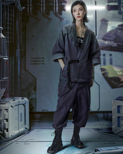Cyber Samurai Yaksha Jacket - cyberpunk - Cyber Samurai Yaksha Jacket for Modern Style
