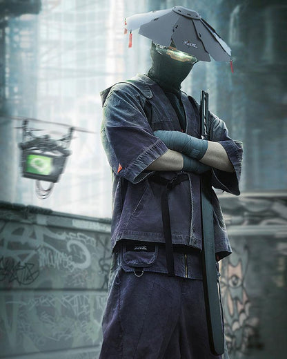 Cyber Samurai Yaksha Jacket - cyberpunk - Cyber Samurai Yaksha Jacket for Modern Style