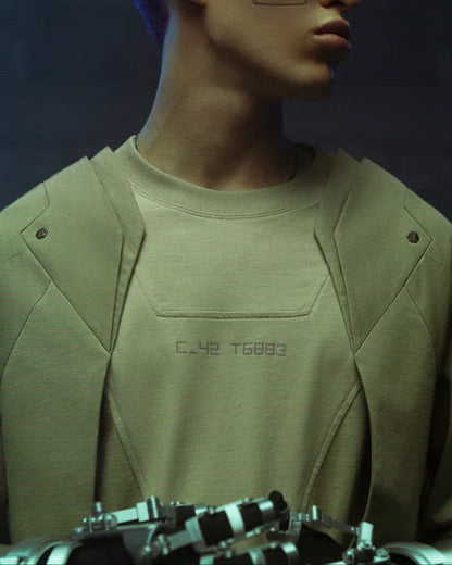 Cyberpunk Mecha T-Shirt -  cotton t-shirt - Futuristic Cyberpunk Mecha T-Shirt for Trendsetters