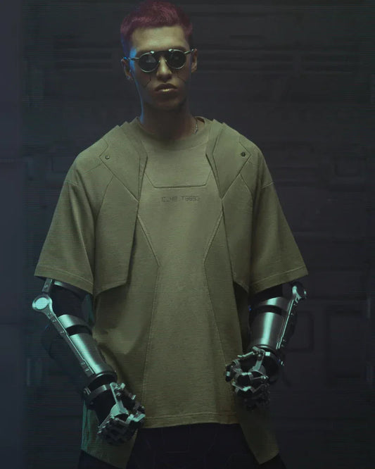 Cyberpunk Mecha T-Shirt - cyberpunk - Futuristic Cyberpunk Mecha T-Shirt for Trendsetters