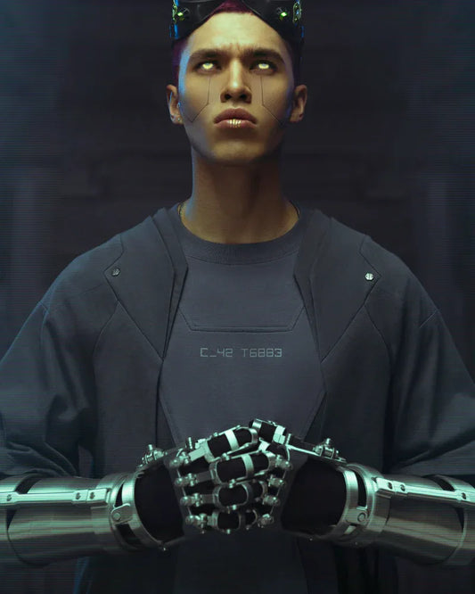 Cyberpunk Mecha T-Shirt - sci-fi t-shirt - Futuristic Cyberpunk Mecha T-Shirt for Trendsetters
