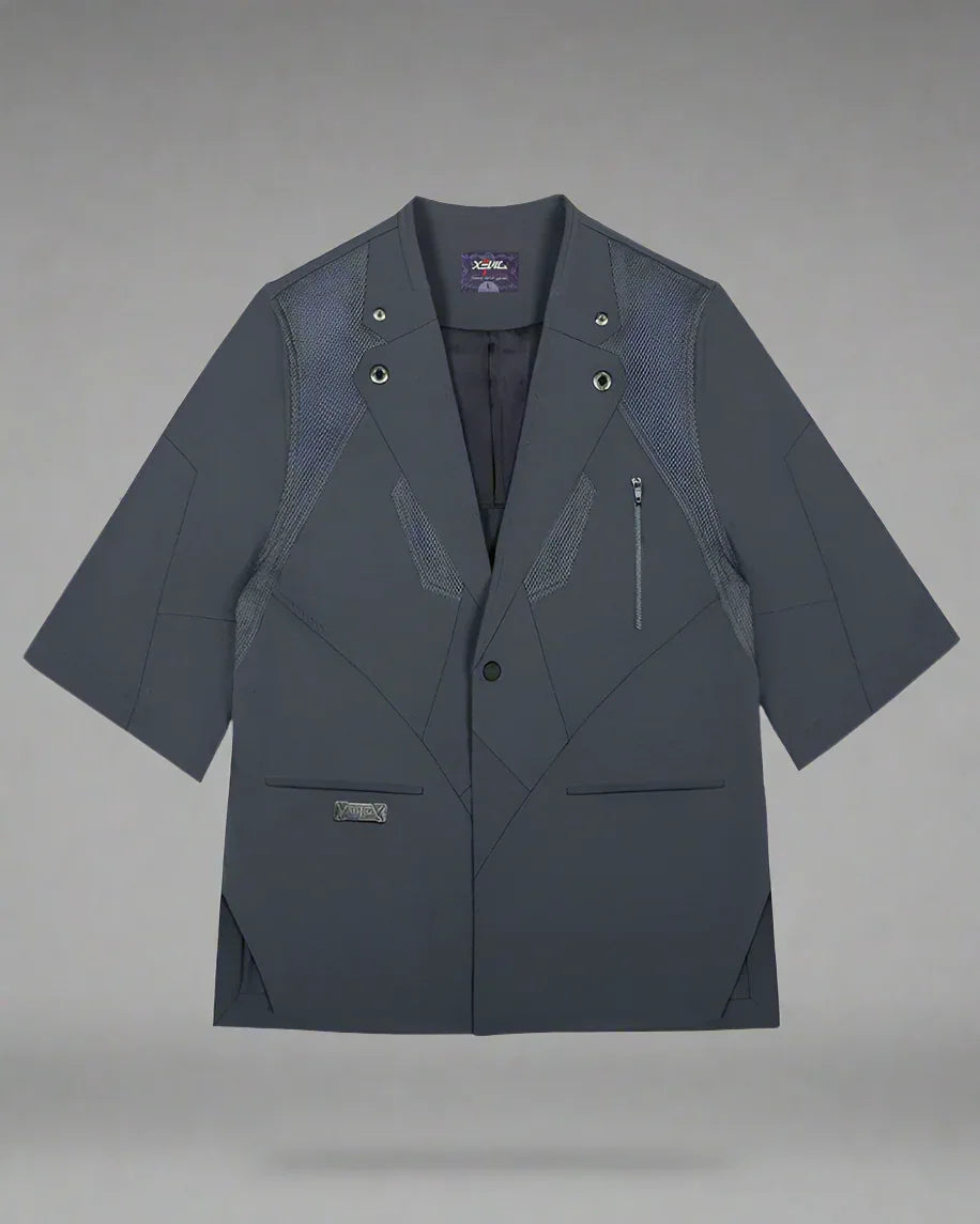 Cyberpunk Short Sleeve Suit - cyberpunk - Cyberpunk Short Sleeve Suit for a Modern Look