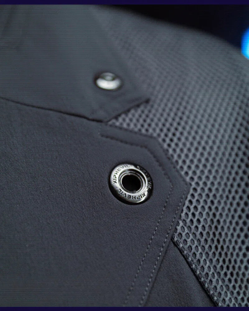 Cyberpunk Short Sleeve Suit -  futuristic - Cyberpunk Short Sleeve Suit for a Modern Look