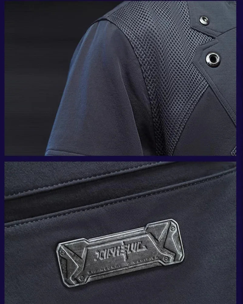 Cyberpunk Short Sleeve Suit -  modern aesthetic clothing - Cyberpunk Short Sleeve Suit for a Modern Look
