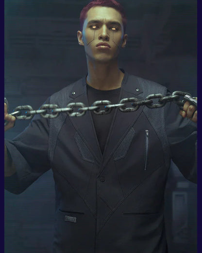Cyberpunk Short Sleeve Suit -  modern style - Cyberpunk Short Sleeve Suit for a Modern Look