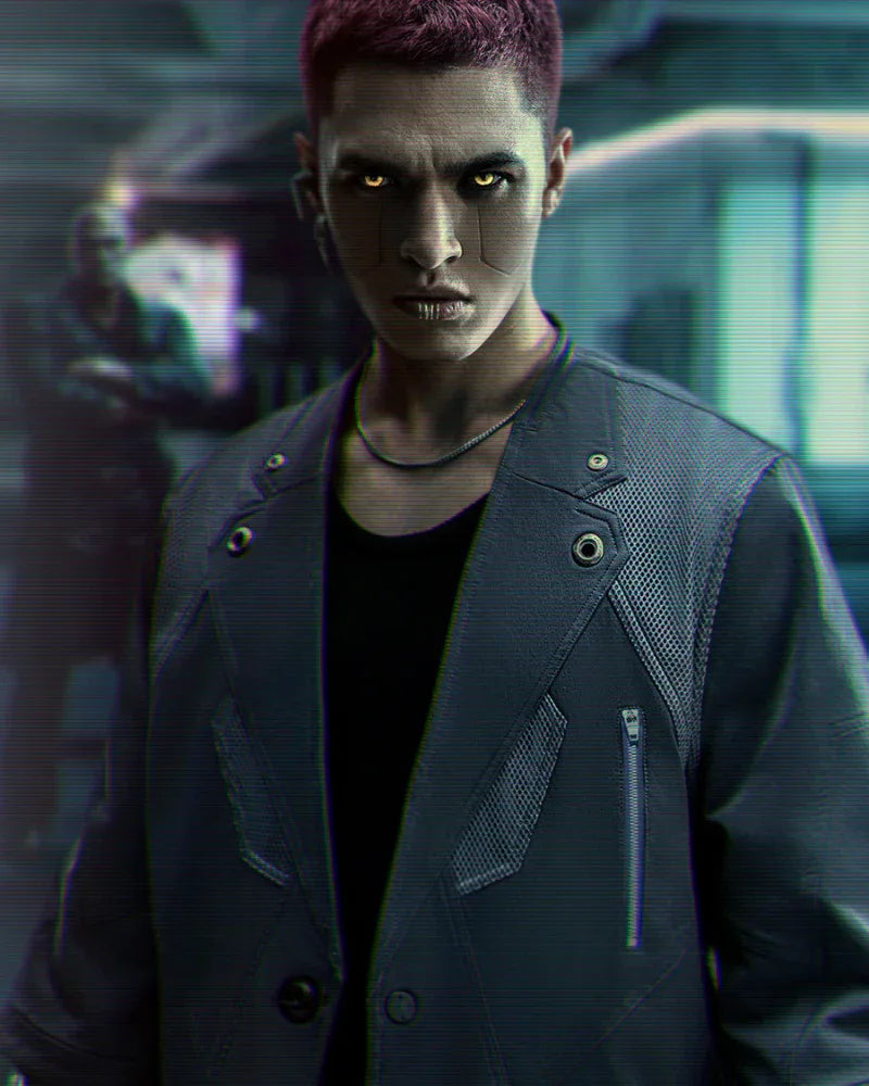 Cyberpunk Short Sleeve Suit -  short sleeve suit - Cyberpunk Short Sleeve Suit for a Modern Look