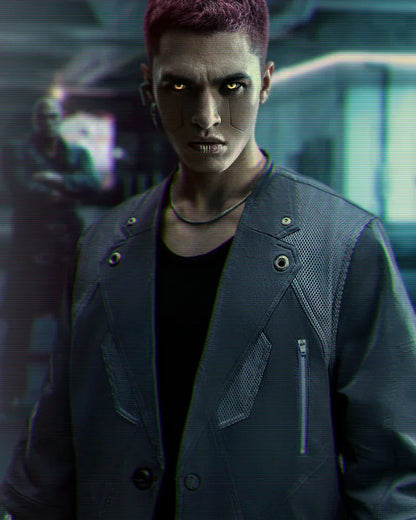 Cyberpunk Short Sleeve Suit -  short sleeve suit - Cyberpunk Short Sleeve Suit for a Modern Look