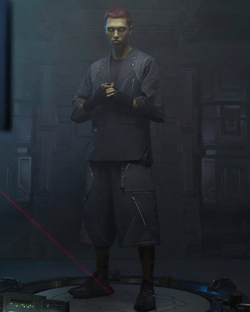 Cyberpunk Short Sleeve Suit -  techwear accessories - Cyberpunk Short Sleeve Suit for a Modern Look