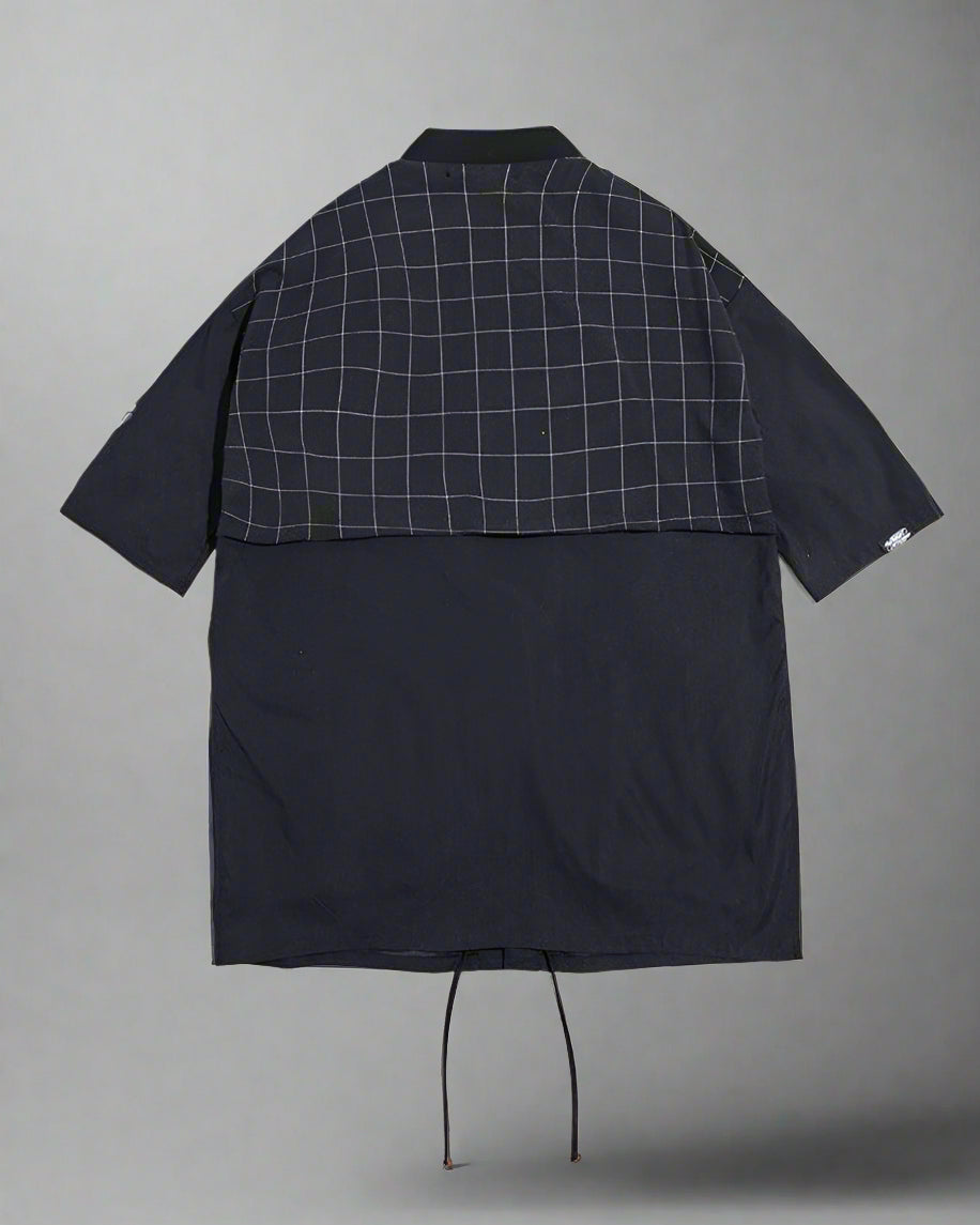 Graceful Samurai-Style Embroidered Kimono