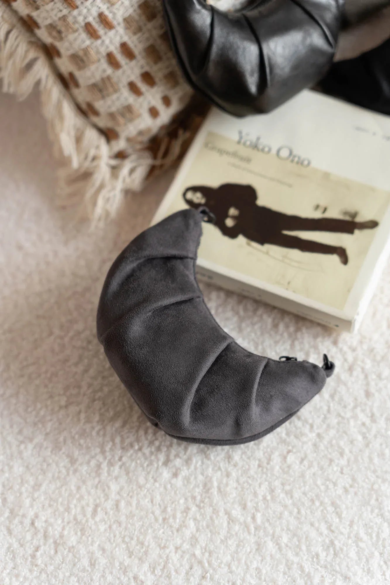Delightful Croissant Coin Purse -  adjustable loop - Charming Croissant Coin Purse for Everyday Use