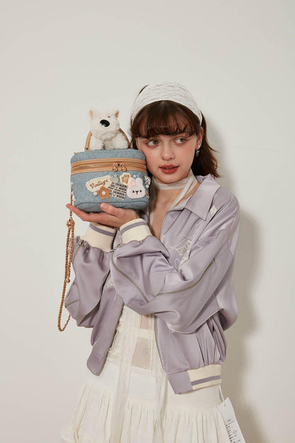 Delightful Dog-Themed Crossbody Bag -  cosmetic case - Charming Dog-Themed Crossbody Bag for Everyday Use