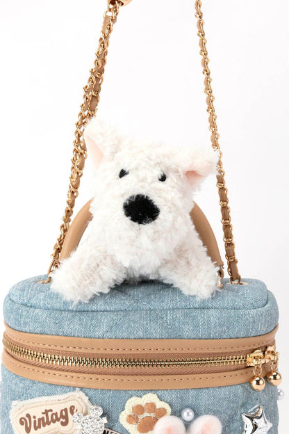 Delightful Dog-Themed Crossbody Bag -  crossbody bag - Charming Dog-Themed Crossbody Bag for Everyday Use