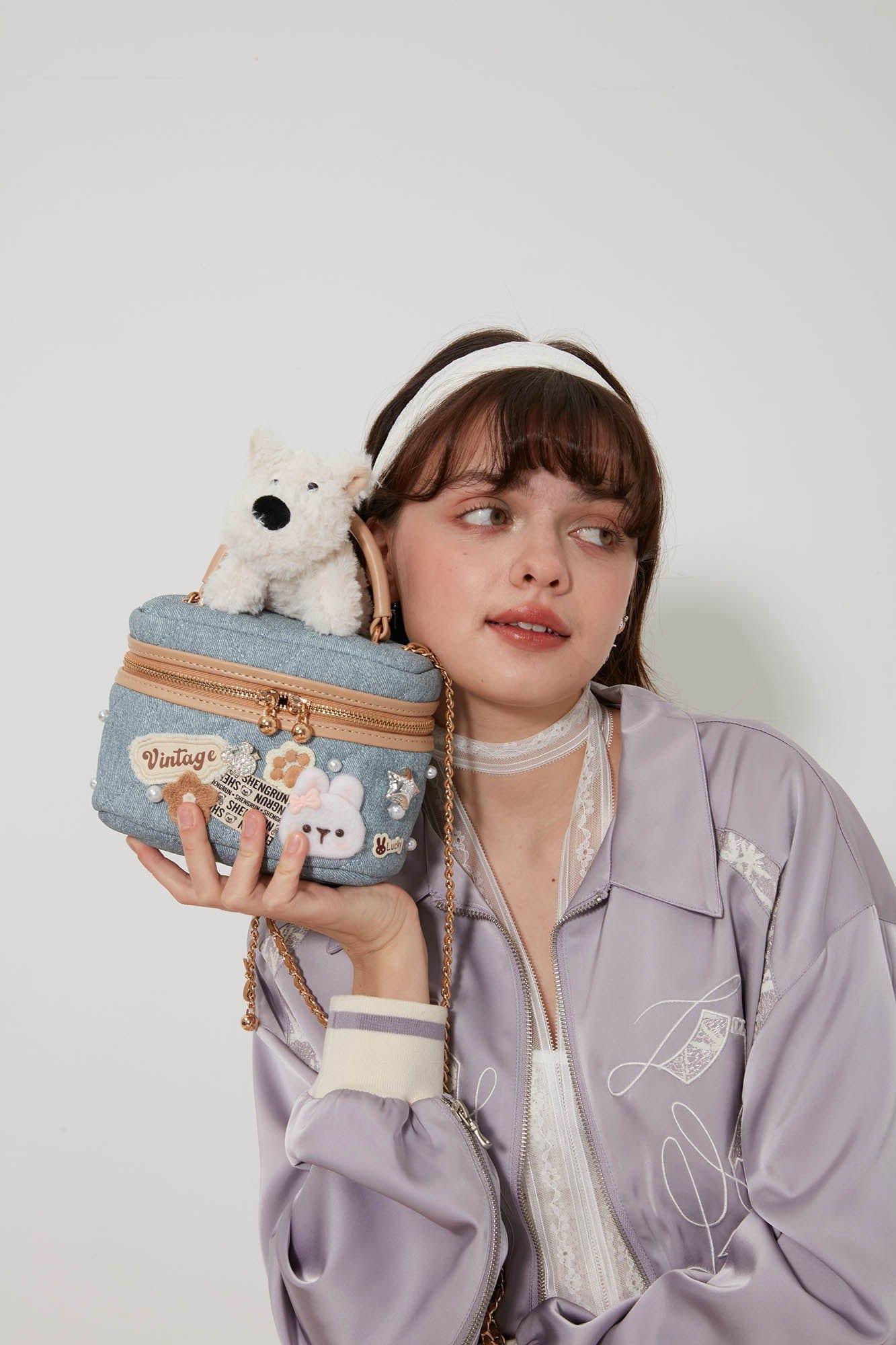 Delightful Dog-Themed Crossbody Bag -  crossbody bag - Charming Dog-Themed Crossbody Bag for Everyday Use
