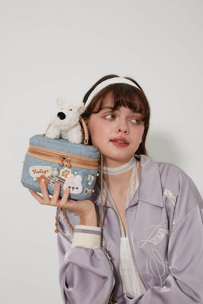 Delightful Dog-Themed Crossbody Bag -  crossbody bag - Charming Dog-Themed Crossbody Bag for Everyday Use