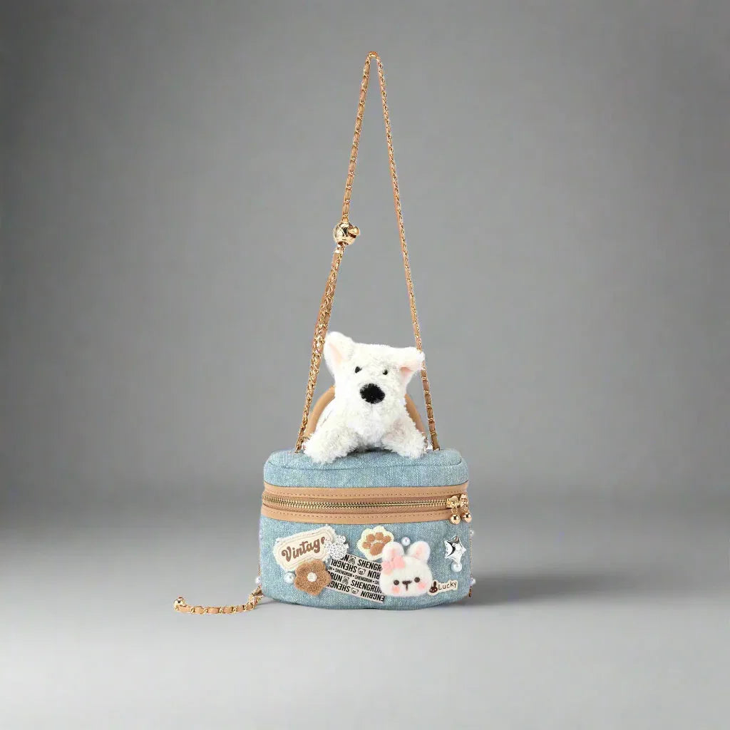 Delightful Dog-Themed Crossbody Bag - dog bag - Charming Dog-Themed Crossbody Bag for Everyday Use