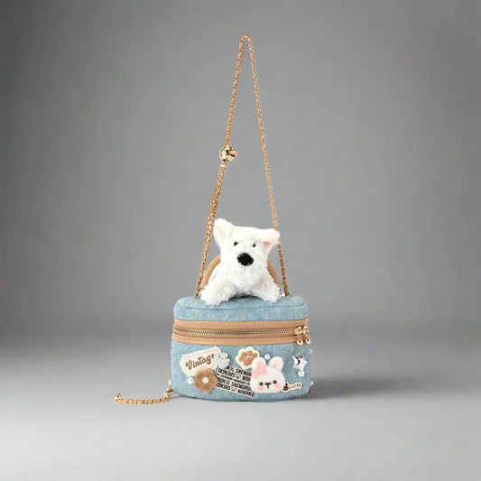 Delightful Dog-Themed Crossbody Bag - dog bag - Charming Dog-Themed Crossbody Bag for Everyday Use