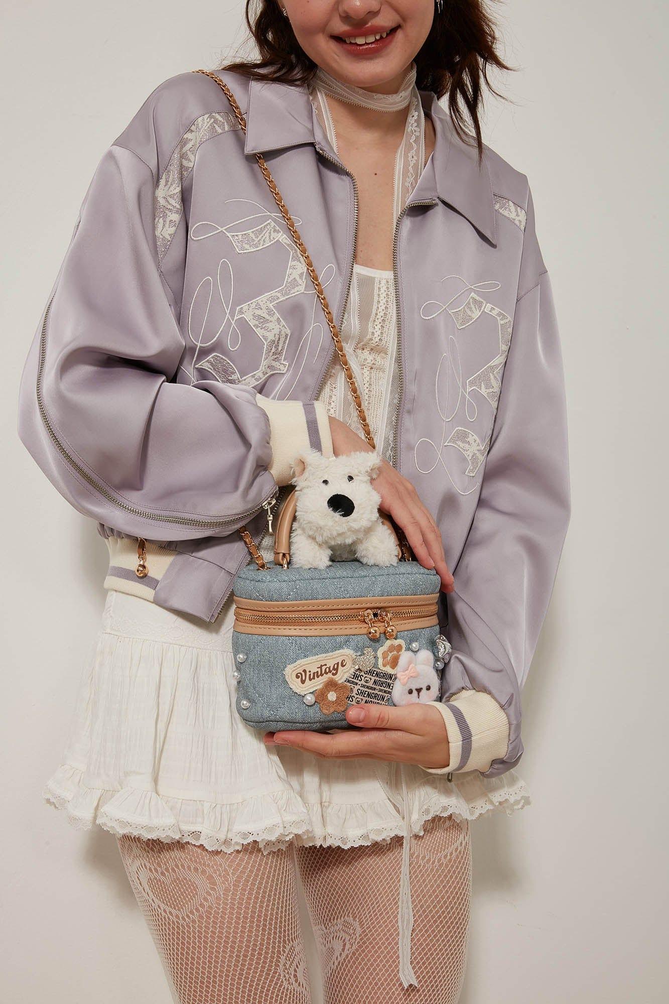 Delightful Dog-Themed Crossbody Bag - dog bag - Charming Dog-Themed Crossbody Bag for Everyday Use