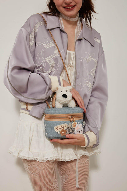 Delightful Dog-Themed Crossbody Bag - dog bag - Charming Dog-Themed Crossbody Bag for Everyday Use