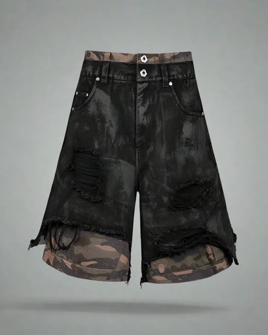 Durable Camo Utility Shorts - camo shorts - Durable Camo Utility Shorts for Outdoor Adventures