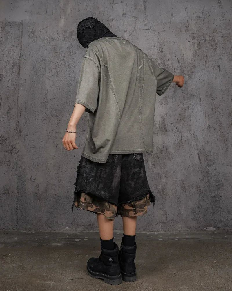 Durable Camo Utility Shorts -  stylish camo shorts - Durable Camo Utility Shorts for Outdoor Adventures