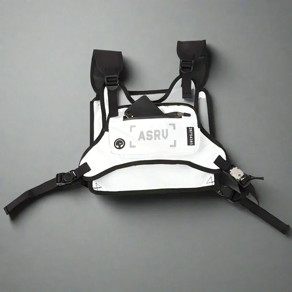 Dynamic Adventure Chest Pack -  adjustable bag - Dynamic Adventure Chest Pack in Black and White