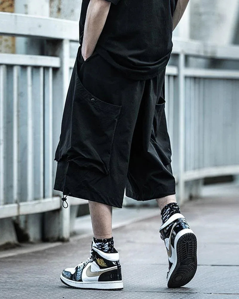 Dynamic City Style Shorts -  urban style - Urban Utility Cargo Shorts for Everyday Wear