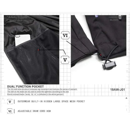 Dynamic Cyberpunk Utility Jacket - dual function pocket jacket - Dynamic Cyberpunk Utility Jacket with Dual Pockets
