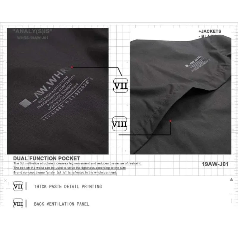 Dynamic Cyberpunk Utility Jacket - utility jacket - Dynamic Cyberpunk Utility Jacket with Dual Pockets