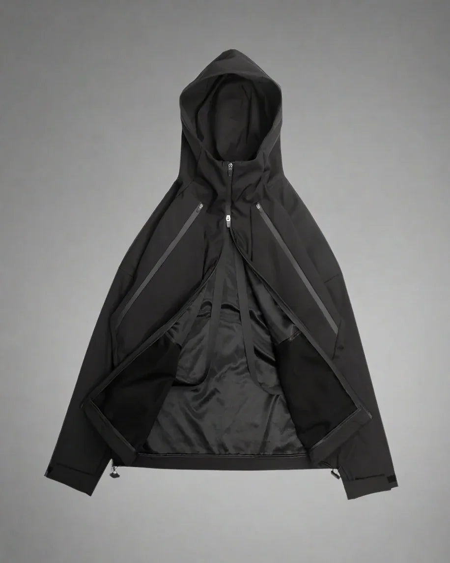 Dynamic Cyberpunk Utility Jacket - utility jacket - Dynamic Cyberpunk Utility Jacket with Dual Pockets