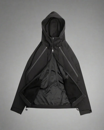 Dynamic Cyberpunk Utility Jacket - utility jacket - Dynamic Cyberpunk Utility Jacket with Dual Pockets