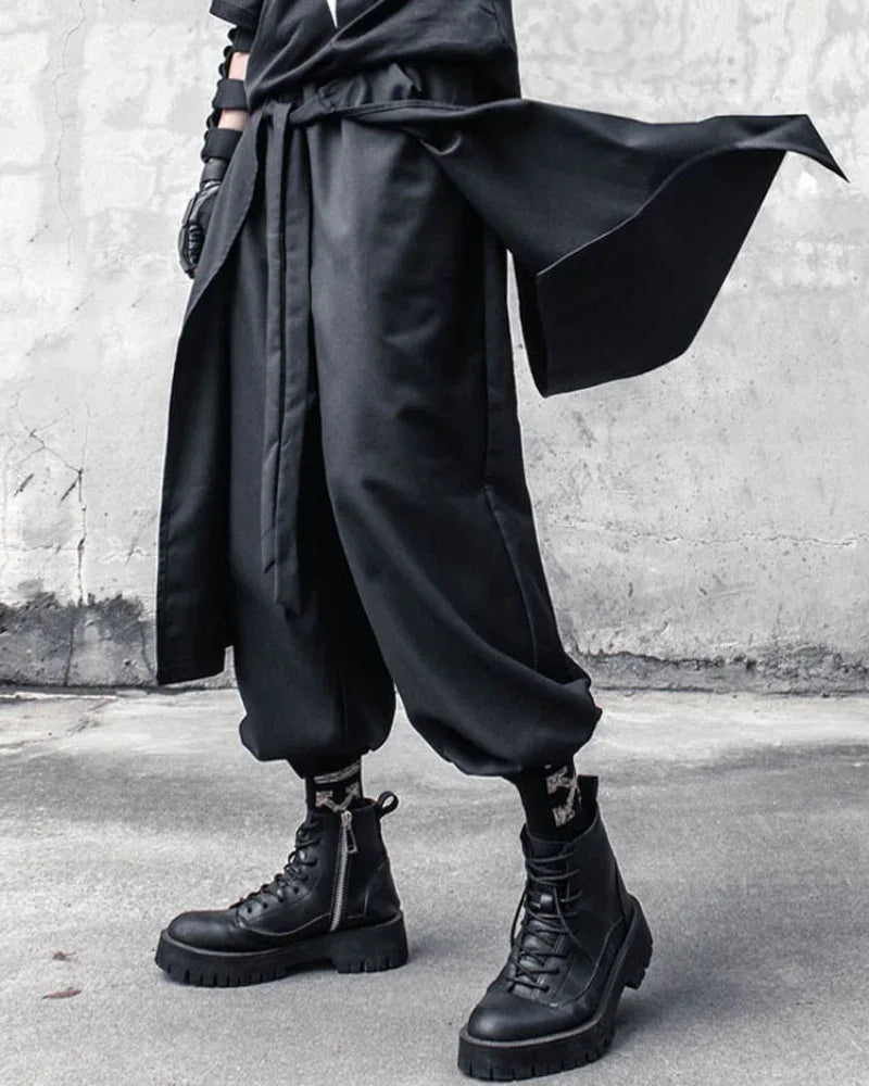 Dynamic Dual-Layer Pants -  dual-layer pants - Dynamic Dual-Layer Pants for Stylish Comfort