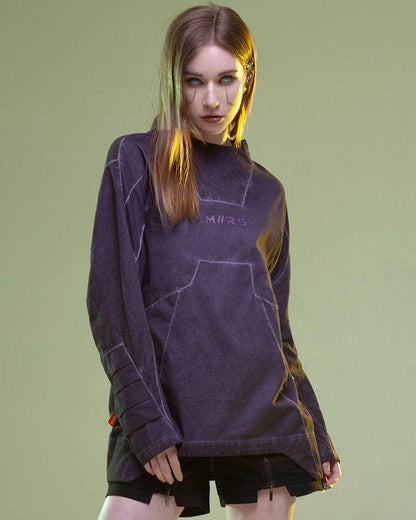 Dynamic Neon 3D Hoodie -  futuristic design - Dynamic Neon 3D Hoodie for Futuristic Style