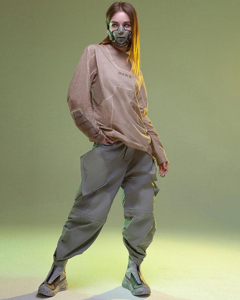 Dynamic Neon 3D Hoodie -  techwear - Dynamic Neon 3D Hoodie for Futuristic Style