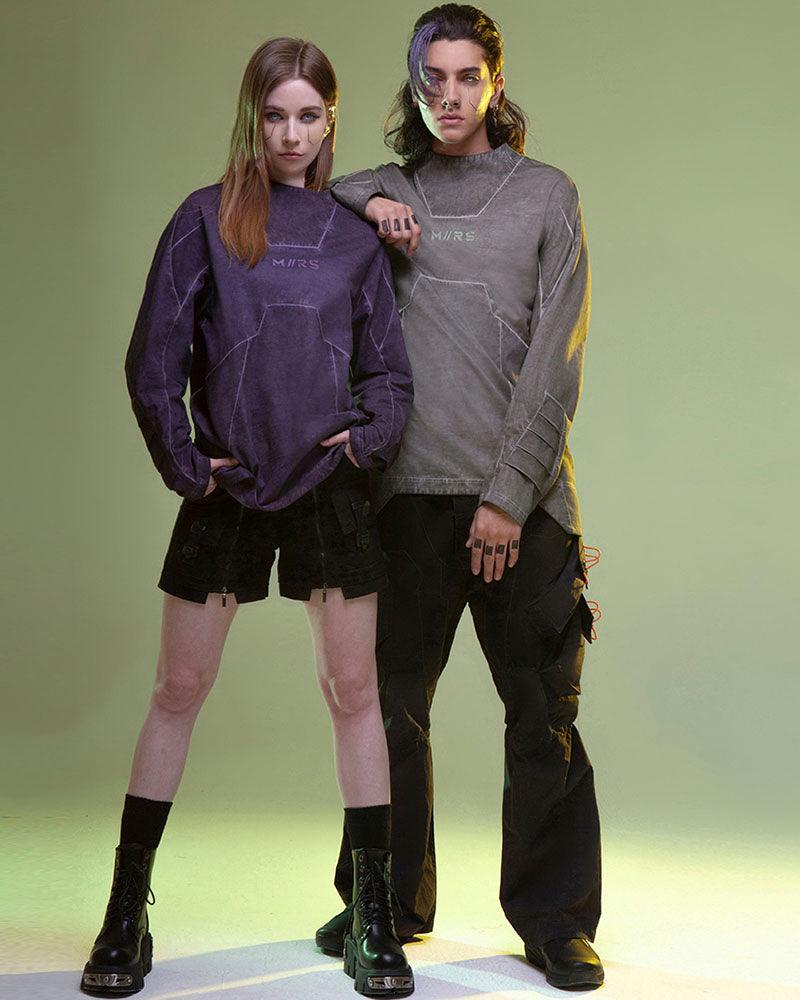 Dynamic Neon 3D Hoodie -  techwear - Dynamic Neon 3D Hoodie for Futuristic Style