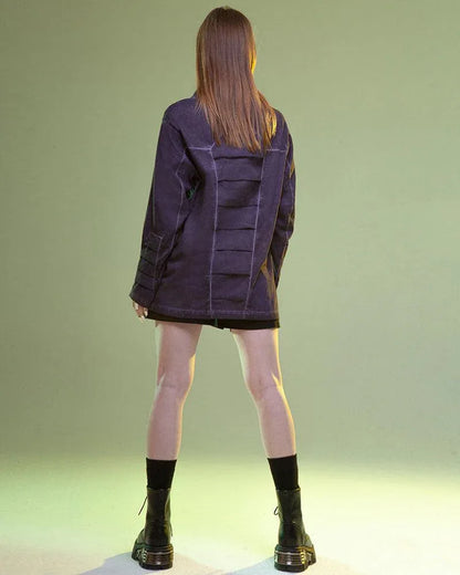 Dynamic Neon 3D Hoodie -  techwear apparel - Dynamic Neon 3D Hoodie for Futuristic Style